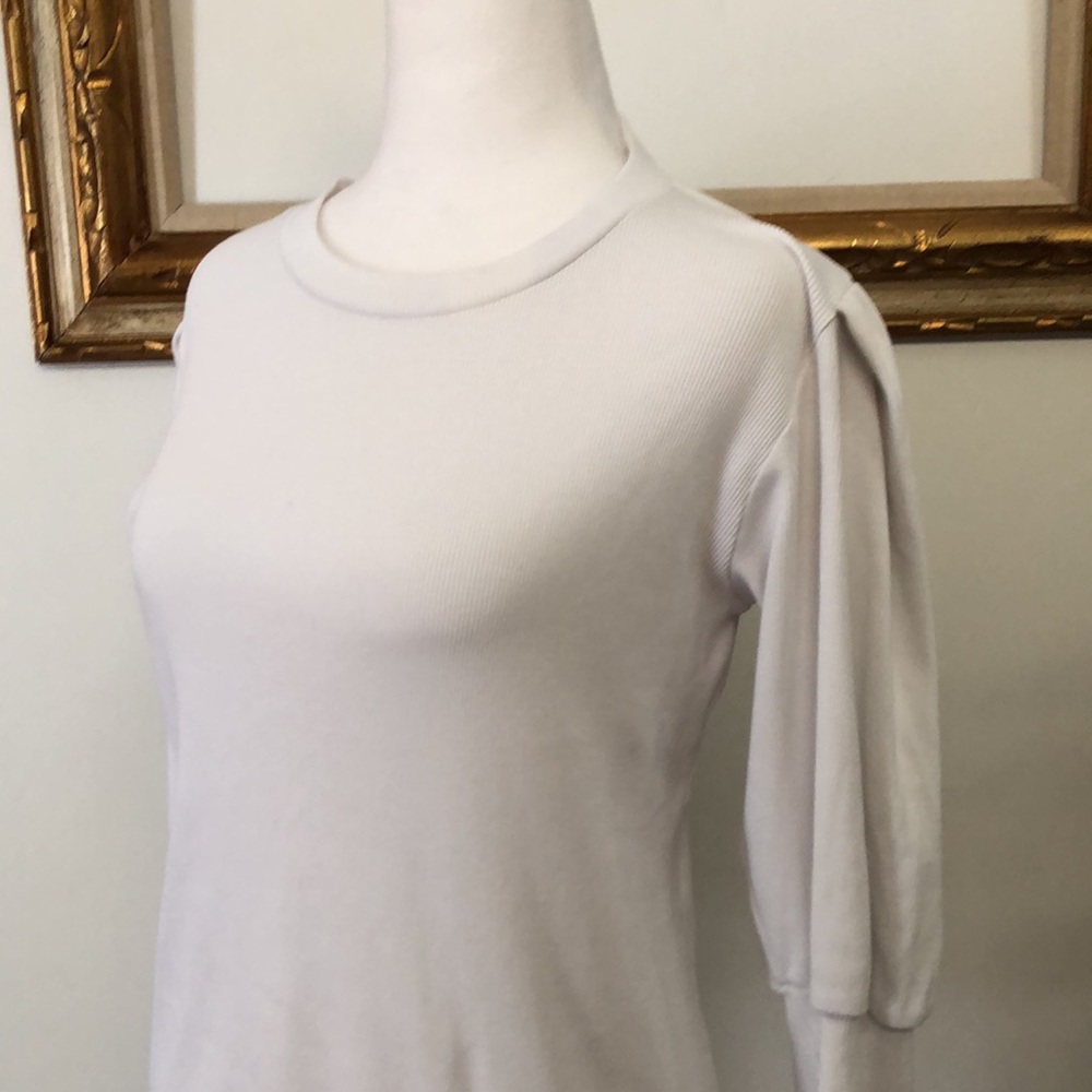 Veronica Beards Jeans white long sleeve, Sz M - Picture 8 of 13